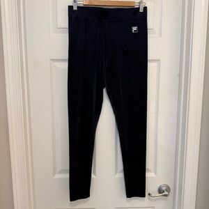 Like New Fila High-Waisted Velour Leggings